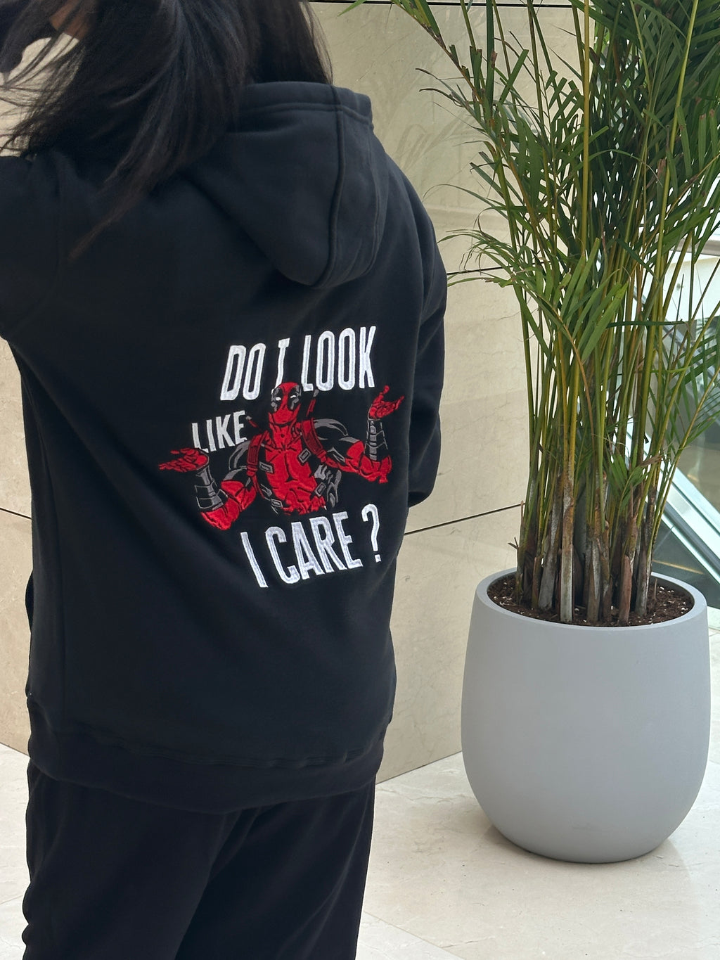 “Do I Look Like I Care?” Hoodie – Black Edition