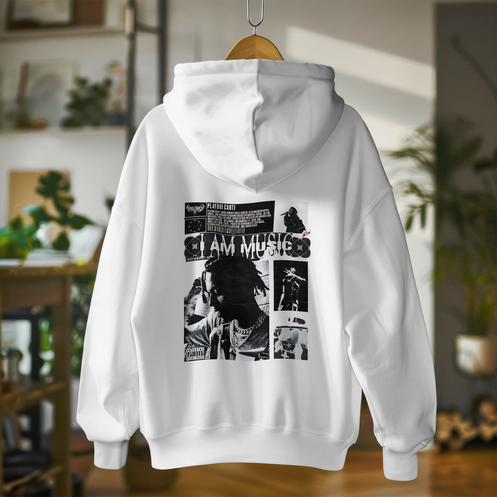 ThousandShadows “I AM MUSIC” Statement Hoodie